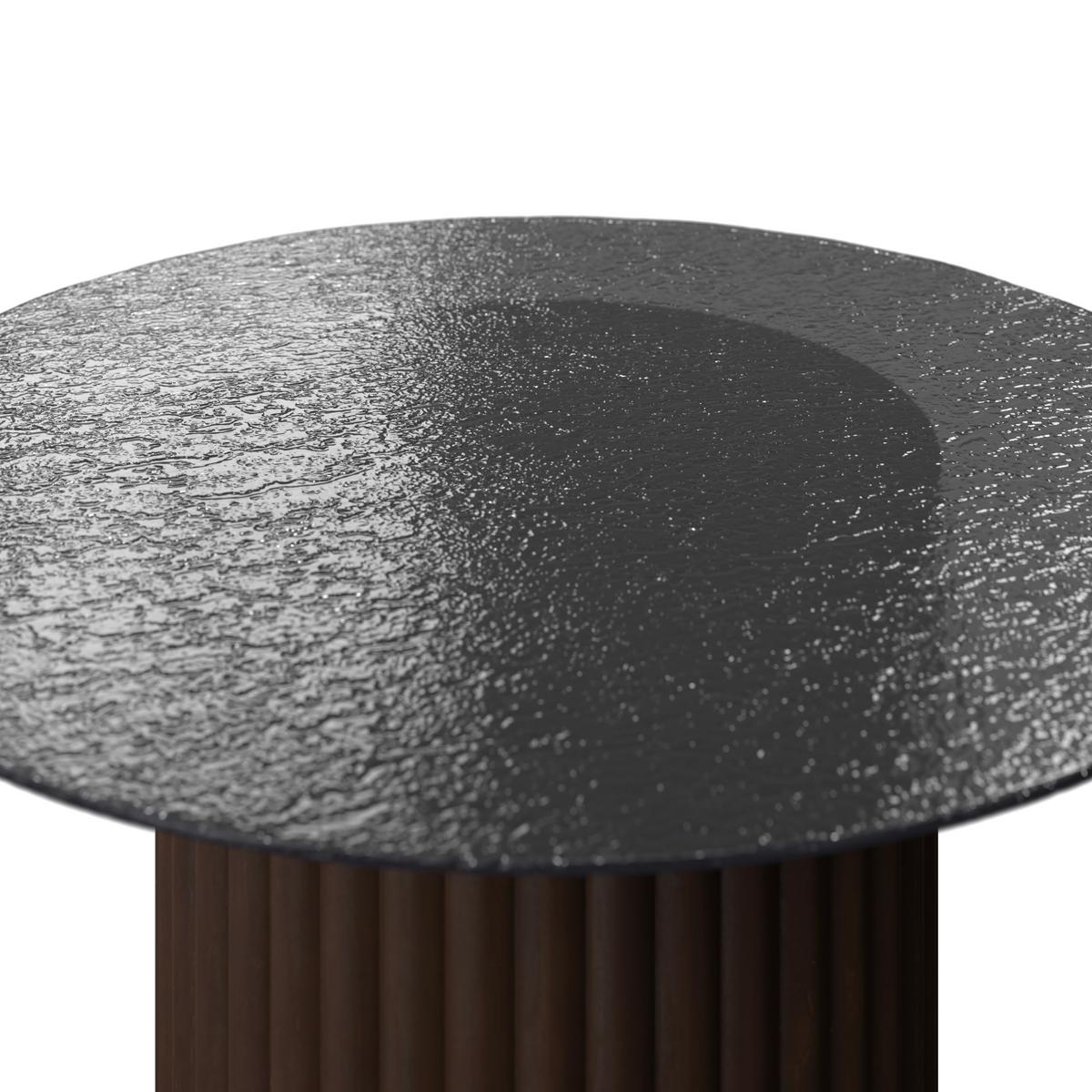 Couchtisch Zelia Schwarz MDF - Schwarz, MODERN, Glas/Holz (80/45cm) - Bessagi Home