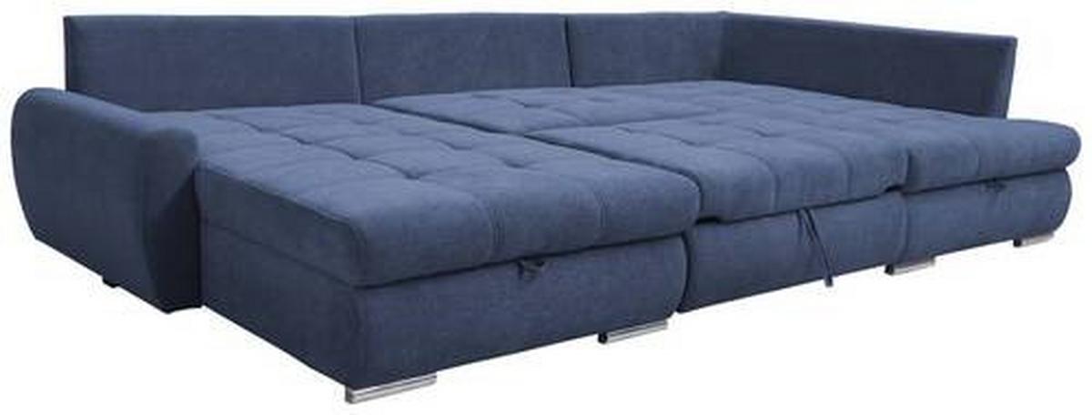 Coltar CANION - albastru închis, Design, textil (174/322/173cm) - Modern Living