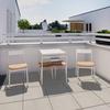 BALKONGMÖBLER SET MONI - beige/naturfärgad, Modern, metall/plast - Mömax