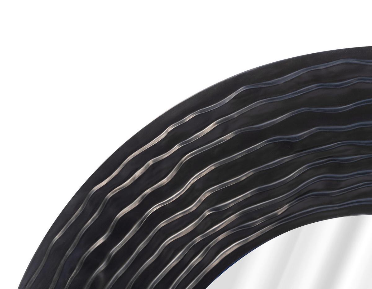 Zidno Ogledalo Gloria - crna, Moderno, staklo/drvni materijal (100/100/4cm) - Modern Living