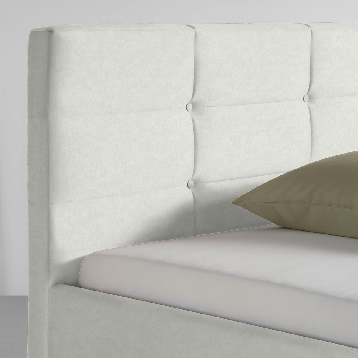 Polsterbett Nelo Beige ca. 160x200cm - Beige/Schwarz, KONVENTIONELL, Kunststoff/Textil (160/200cm) - Mömax