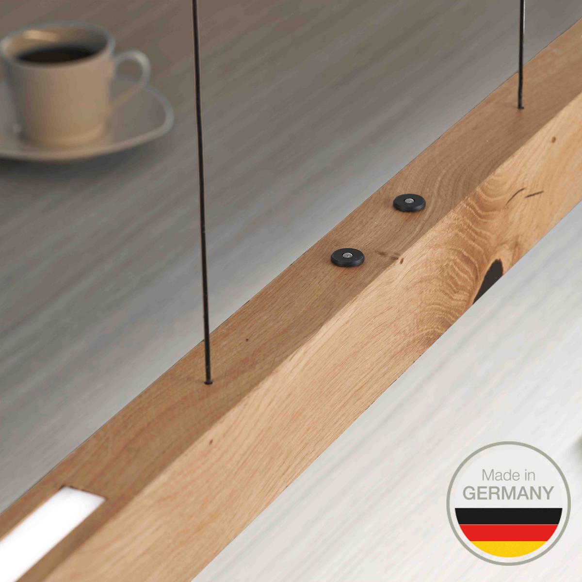 LAMPA WISZĄCA LED LUCY - dąb dziki, Natur, drewno (148/6/6cm) - Ambiente