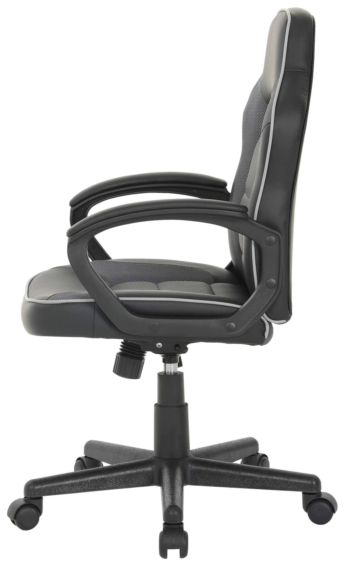 DREHSTUHL THEA - Schwarz/Grau, Design, Holz/Kunststoff (57,5/94/104/60,5cm) - Mömax