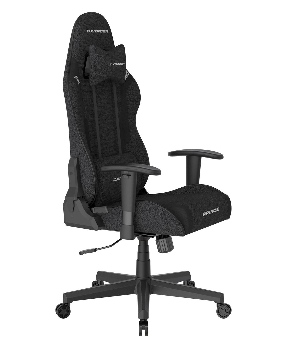 Gamingstuhl Prince Schwarz - Schwarz/Weiß, KONVENTIONELL, Kunststoff/Textil (70/132/70cm) - Dxracer