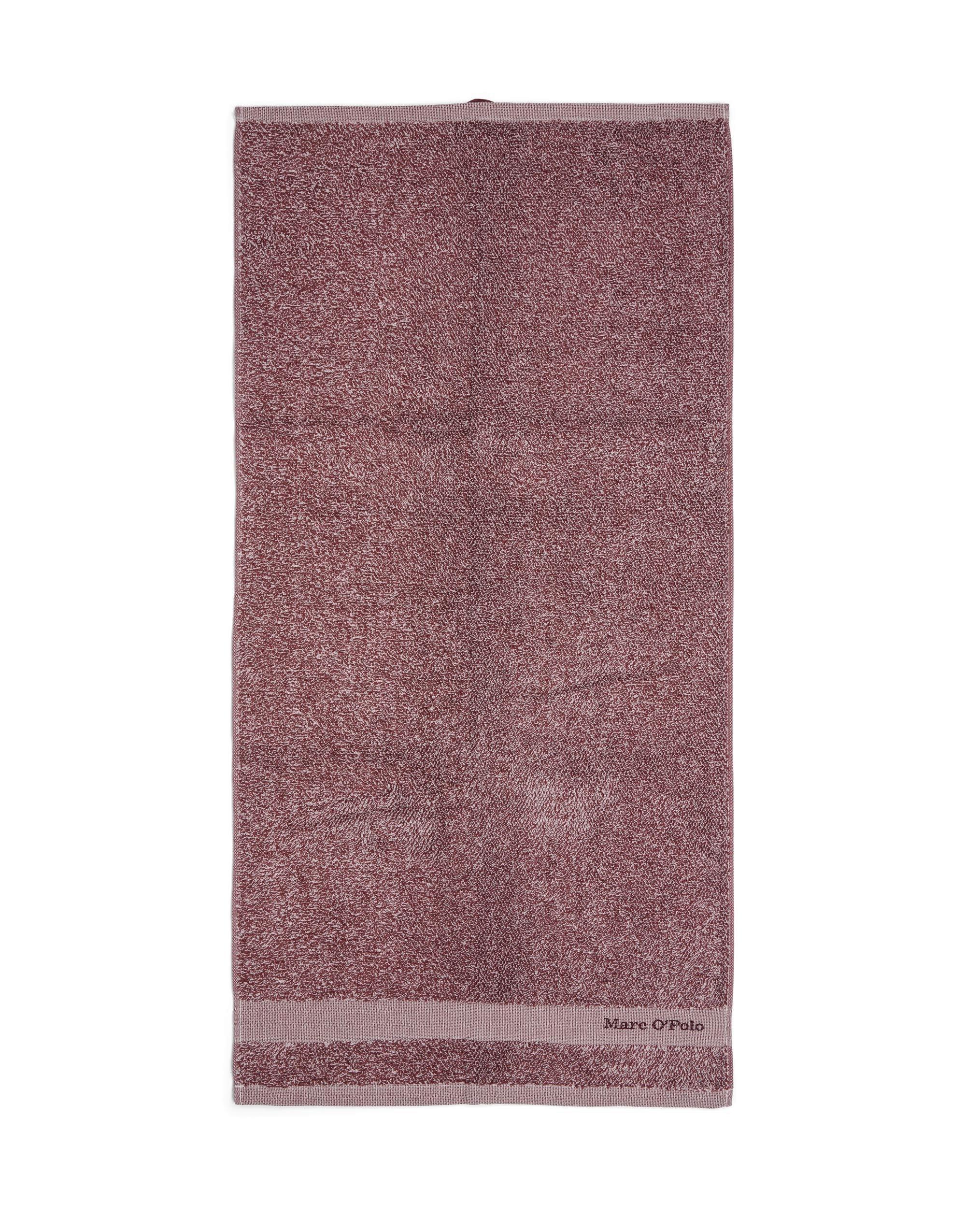 RĘCZNIK PRYSZNICOWY MELANGE - oberżyna, Basics, tkanina (70/140cm) - Marc O'Polo