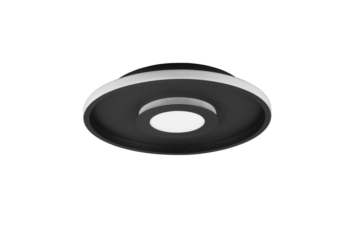 LED-Badezimmer-Deckenleuchte Ascari Schwarz max. 35 Watt - Schwarz, Design, Kunststoff/Metall (40/6,8cm) - Trio Leuchten