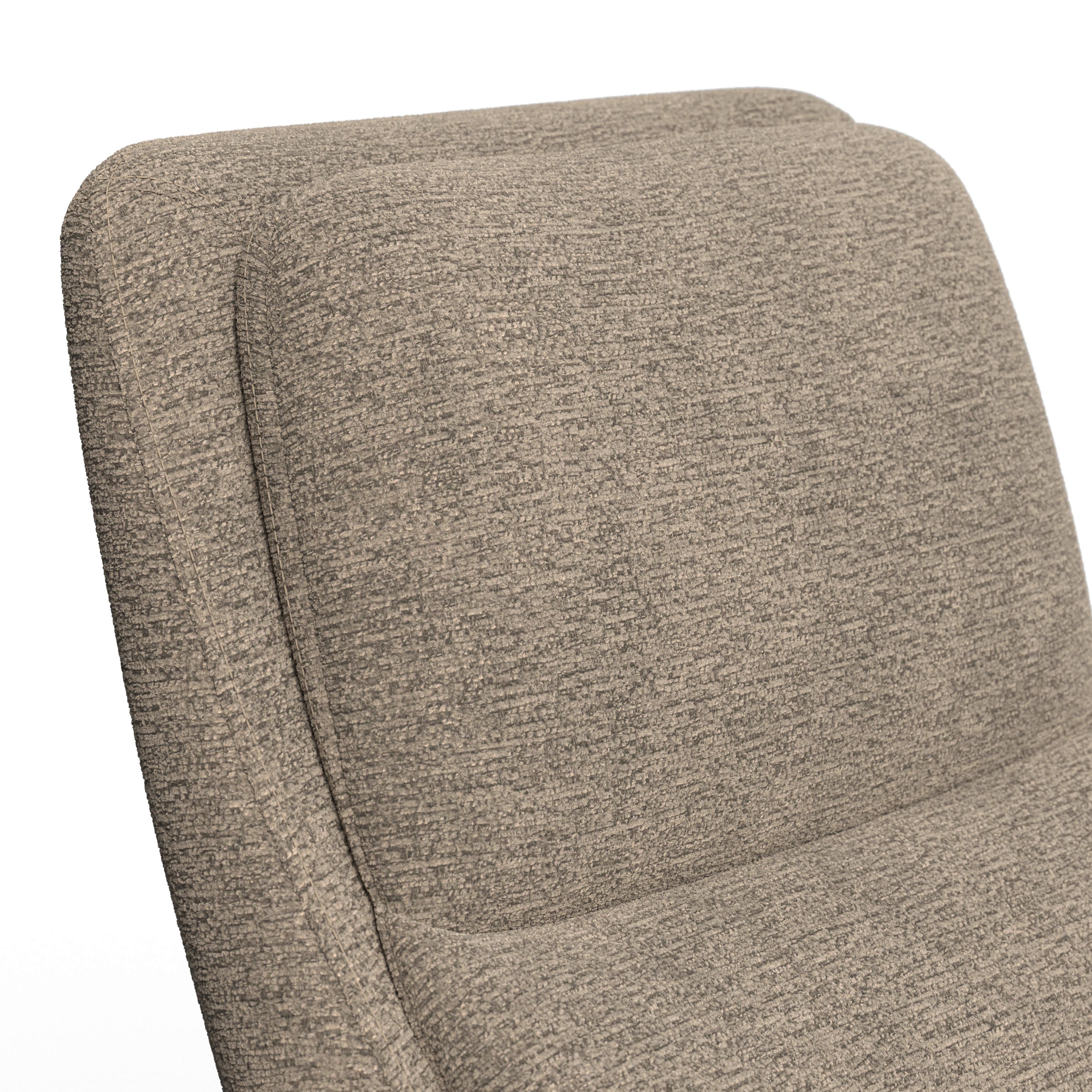RELAXFÅTÖLJ ALICE - brun/svart, Modern, metall/trä (76/110/94cm) - Bessagi Home