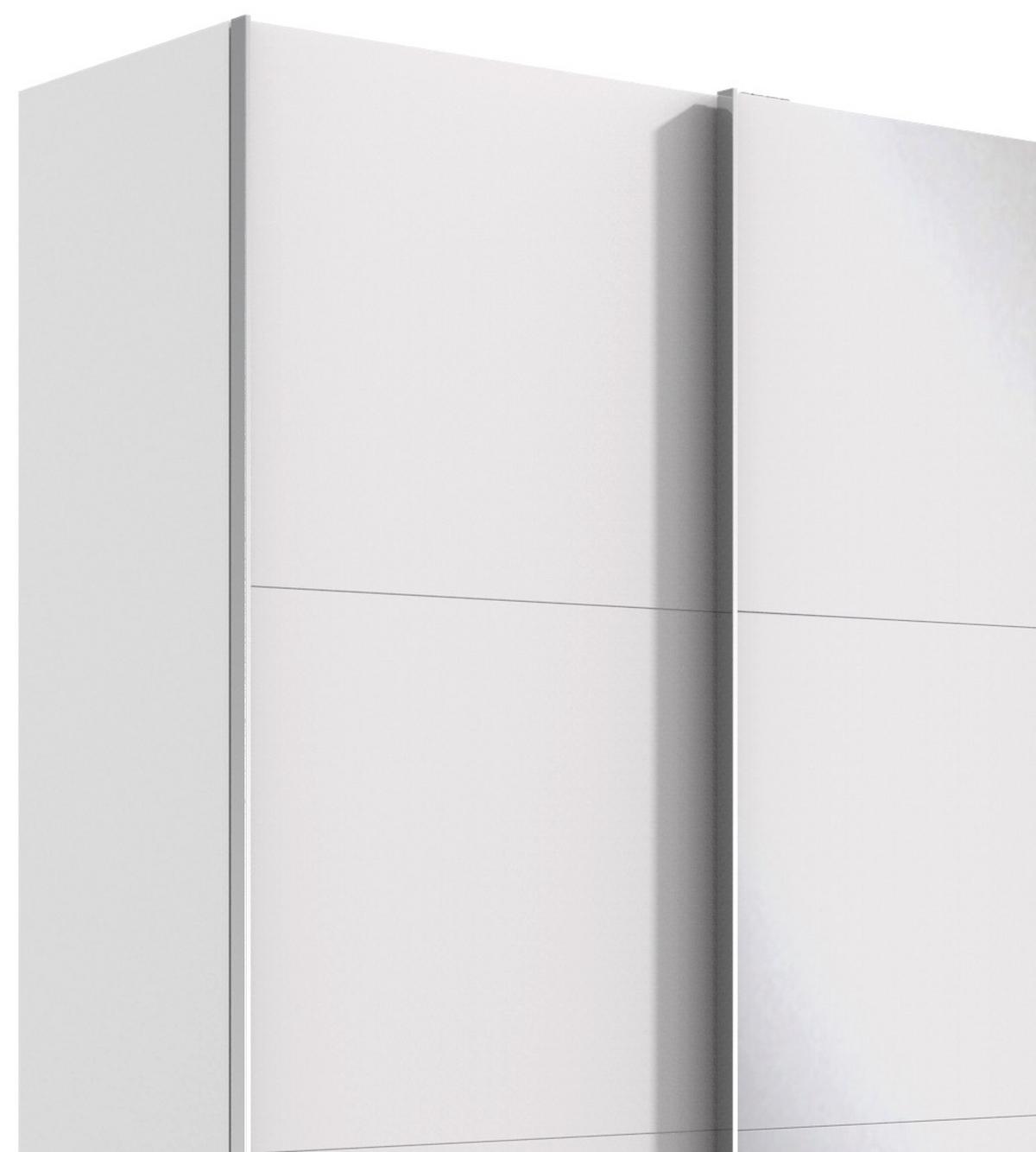 Ormar S Kliznim Vratima Level 36a - bijela/boje kroma, Basics, staklo/drvni materijal (350/216/65cm) - Modern Living