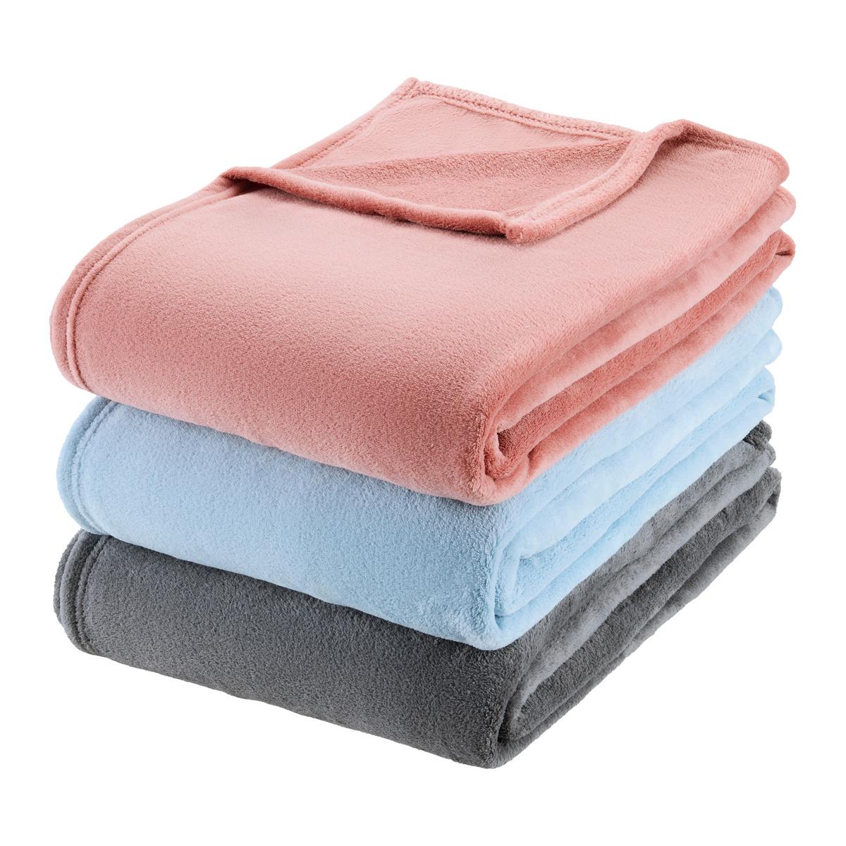 Kuscheldecke Kuschelix Hellblau ca. 140x200cm - Hellblau, Textil (140/200cm) - Mömax