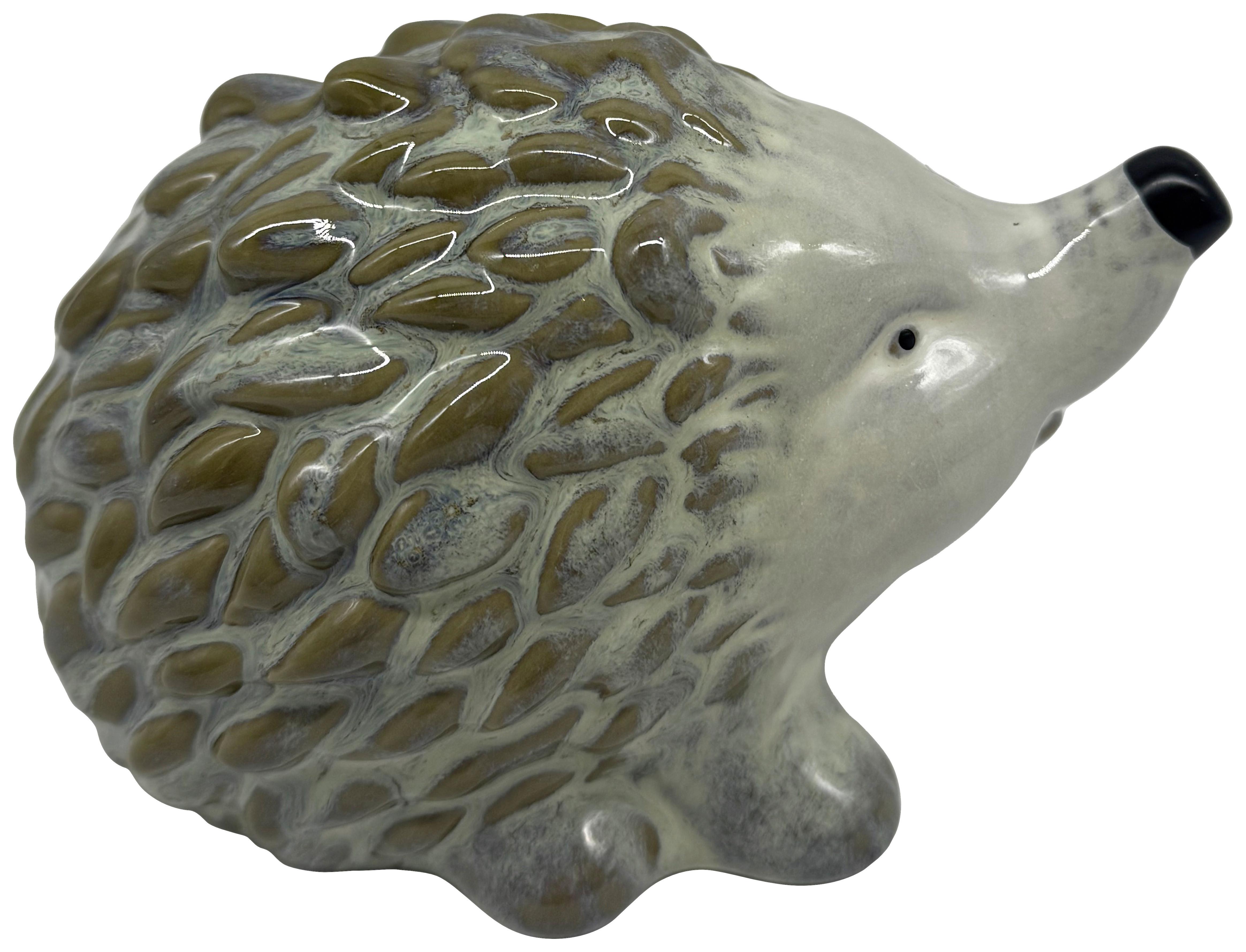 Dekoigel Hedgehog Grau - Grau, Keramik (14,6/9/9,7cm) - Mömax