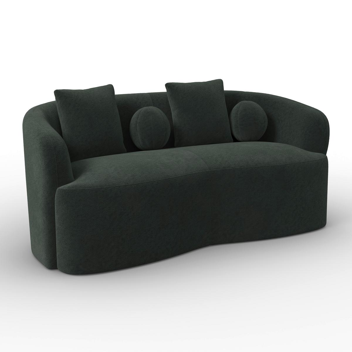 Trosed Julie, Zelena - zelena, Moderno, tekstil/les (180/68/82cm)
