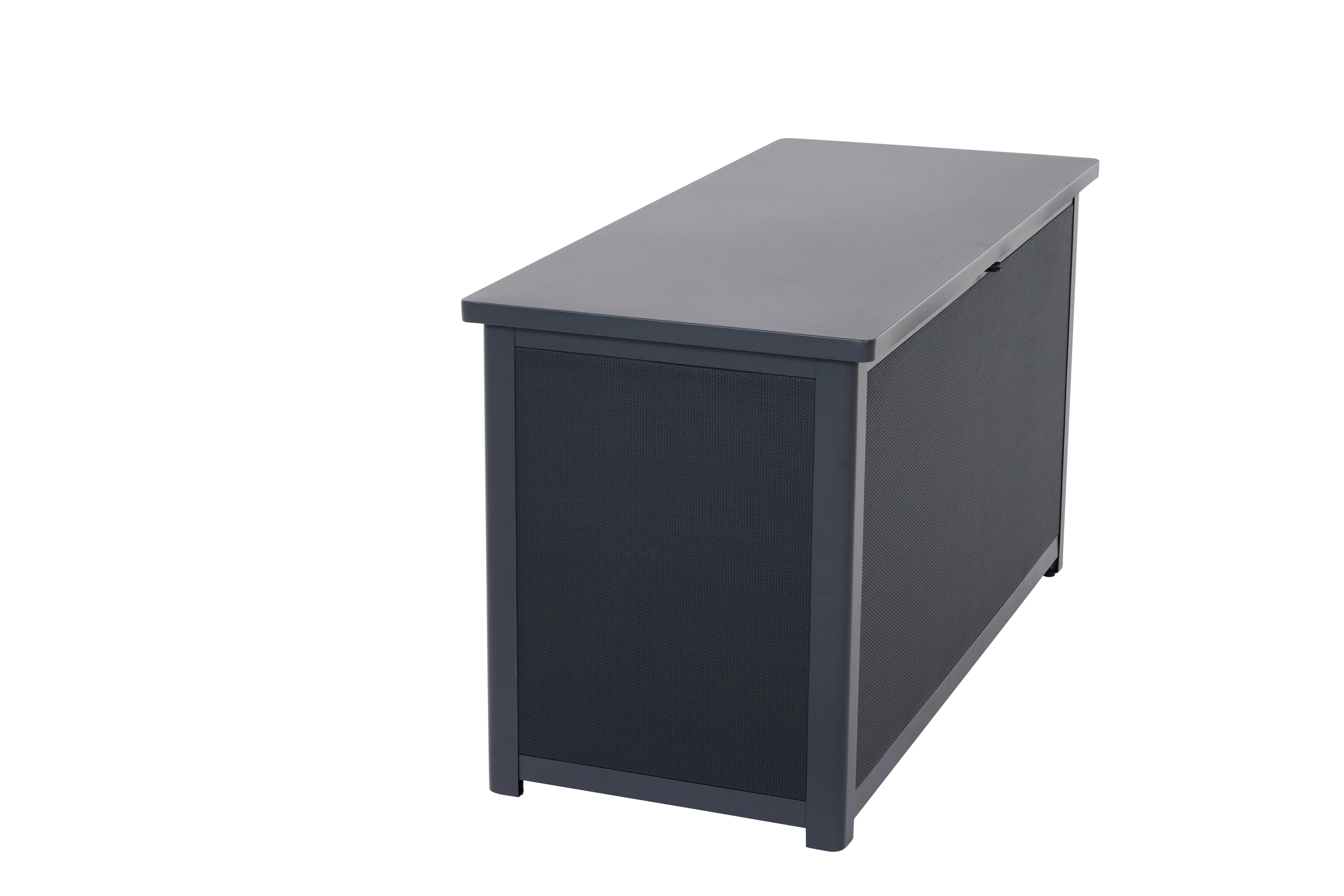 Kissenbox Sabano Grau - Grau, Basics, Kunststoff/Metall (58,7/75/135,5cm) - Siena Garden