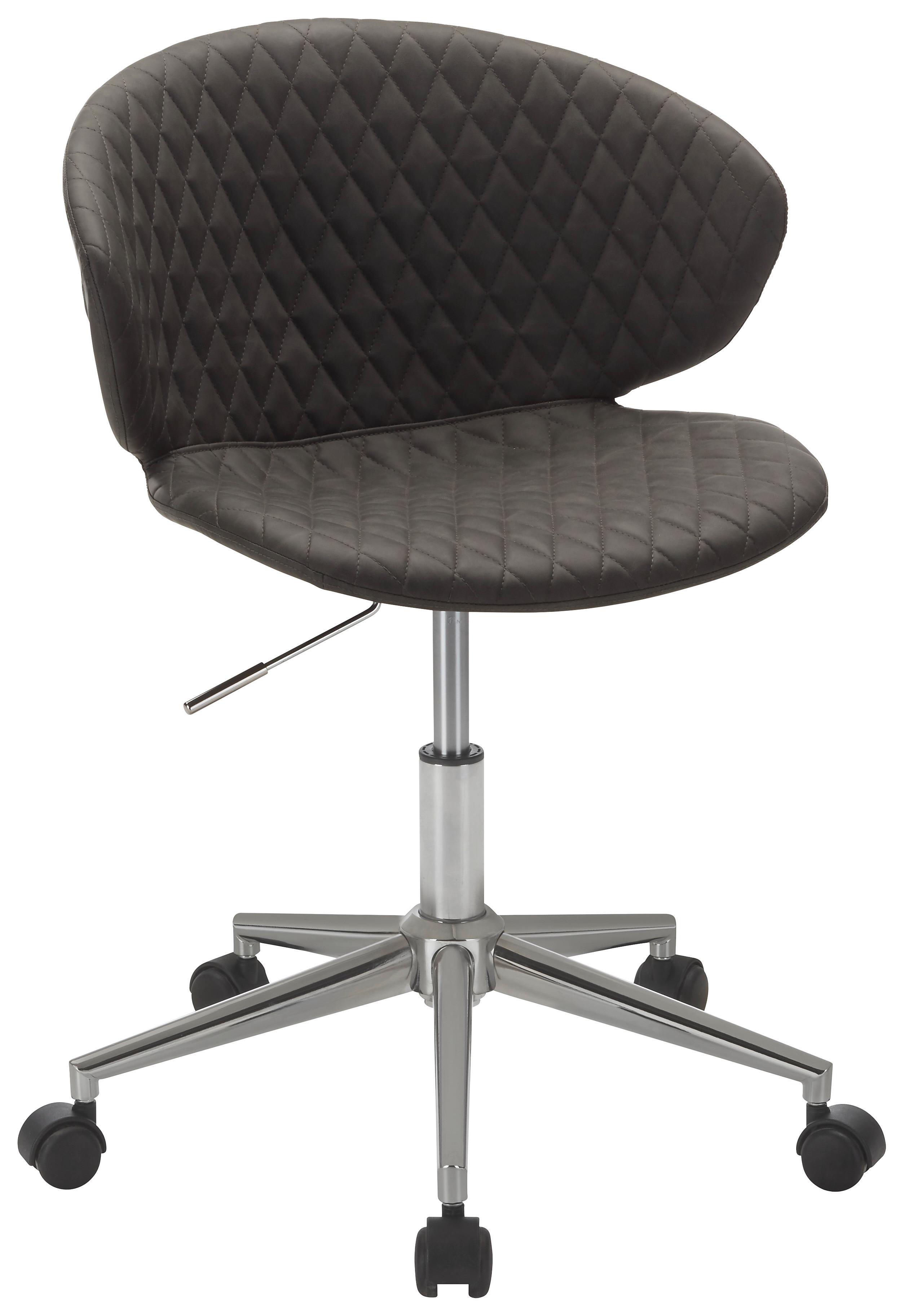 Pisarniški Stol Stella - siva/krom, Trendi, kovina/tekstil (56/73-82,5/49cm) - Modern Living