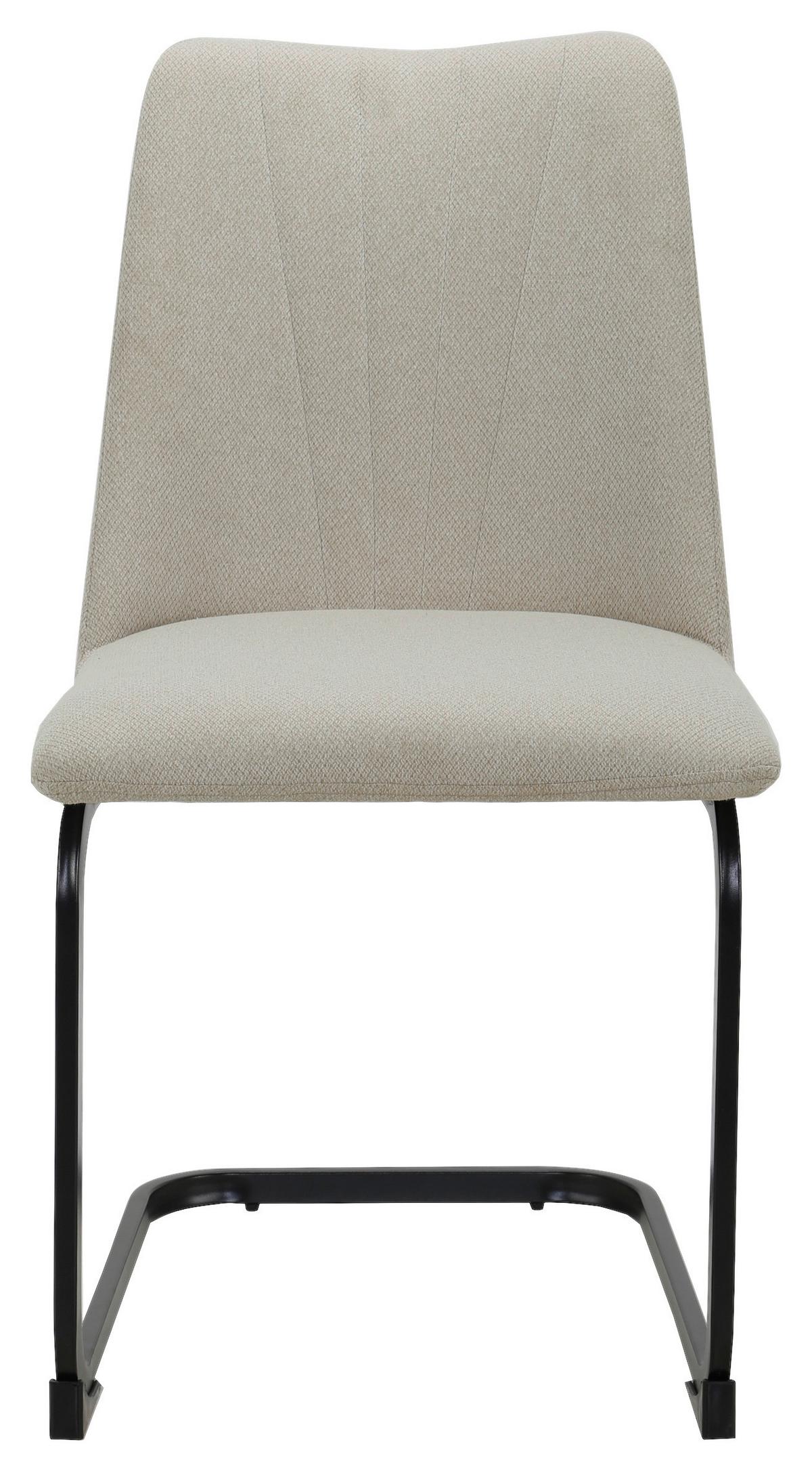Nihajni Stol Tara - črna/bež, Moderno, kovina/tekstil (46/85,5/59cm) - Mömax
