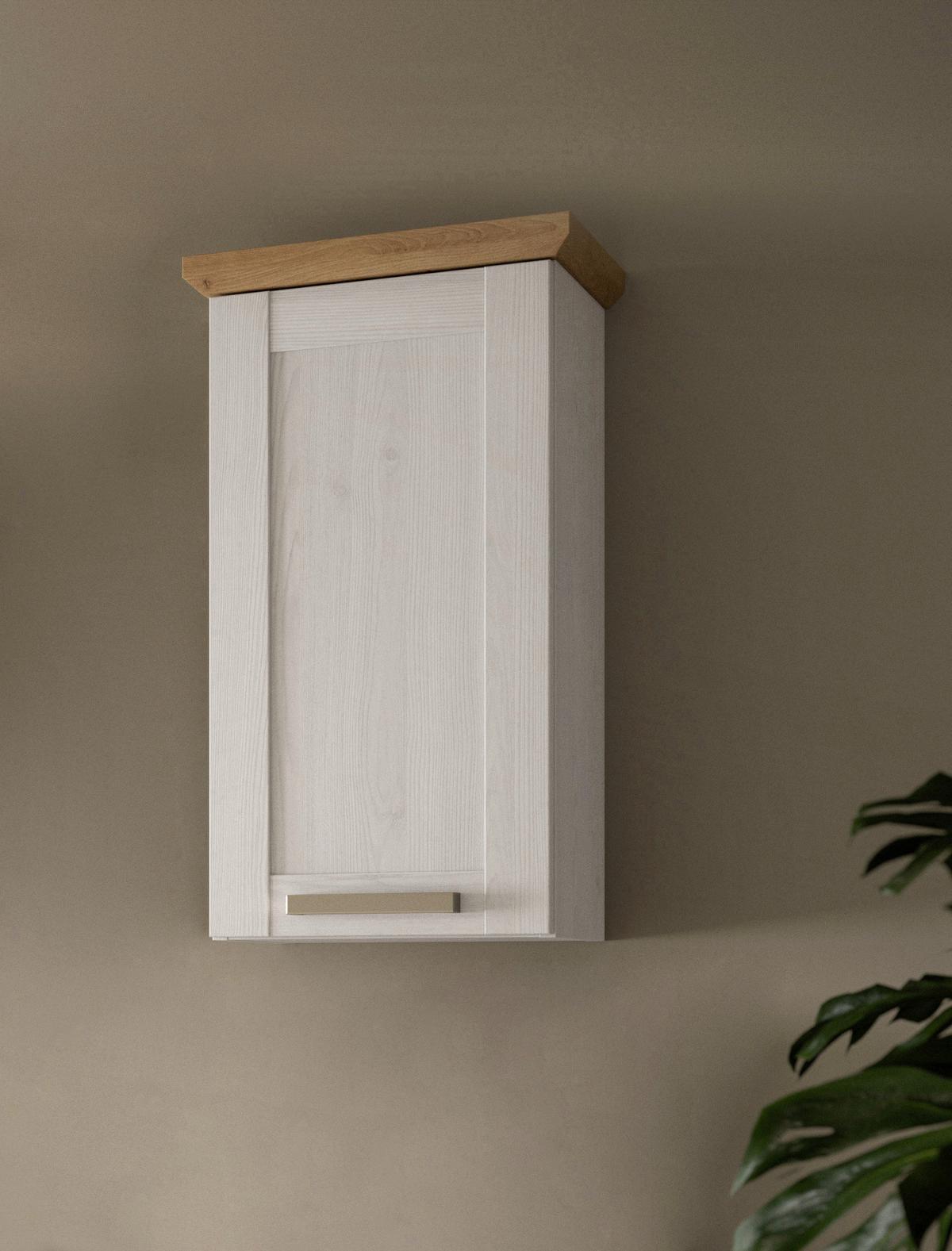 Hängeschrank Verona Lärchefarben/Eiche Artisan - Silberfarben/Lärchefarben, Trend, Holzwerkstoff/Kunststoff (39/71/34cm) - MID.YOU