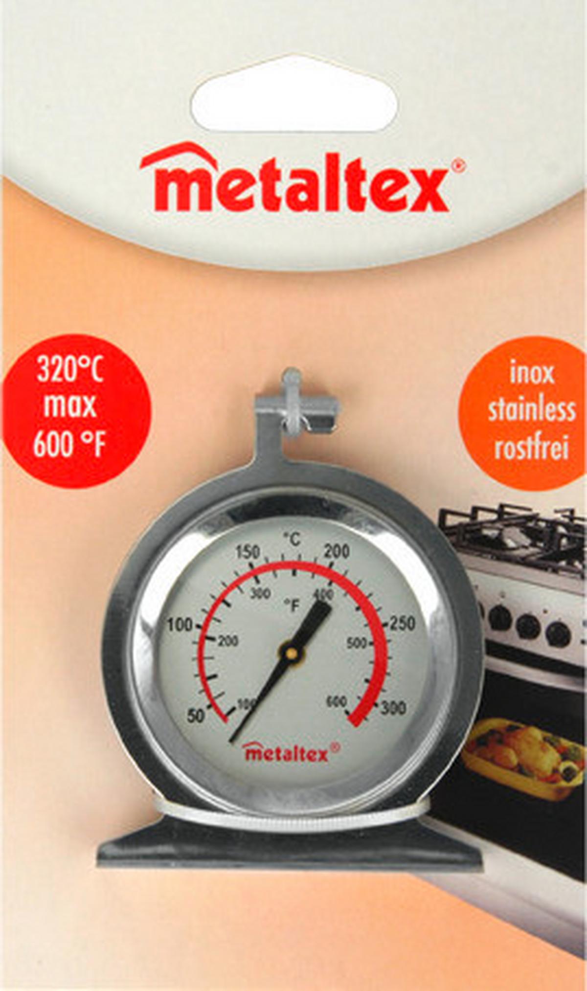 Sütőhőmérő Heat - fém (6.5/8/3,5cm) - Metaltex