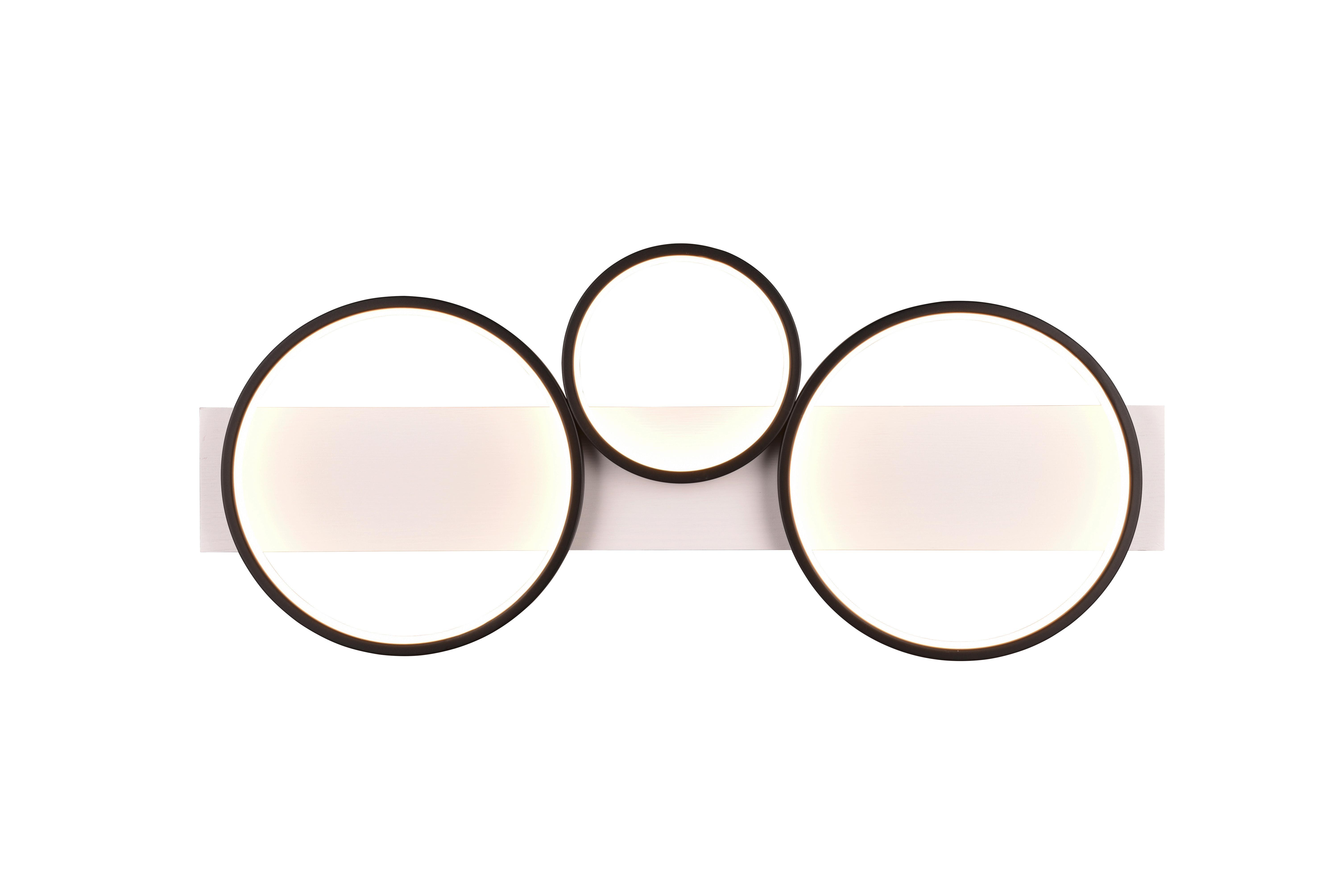 LAMPA SUFITOWA LED 643810332 MEDERA - czarny/biały, Design, metal/drewno (80/8/34,5cm) - Trio Leuchten