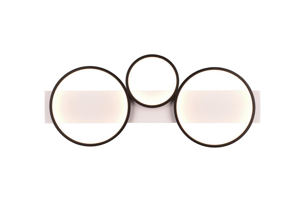 LAMPA SUFITOWA LED 643810332 MEDERA - czarny/biały, Design, metal/drewno (80/8/34,5cm) - Trio Leuchten