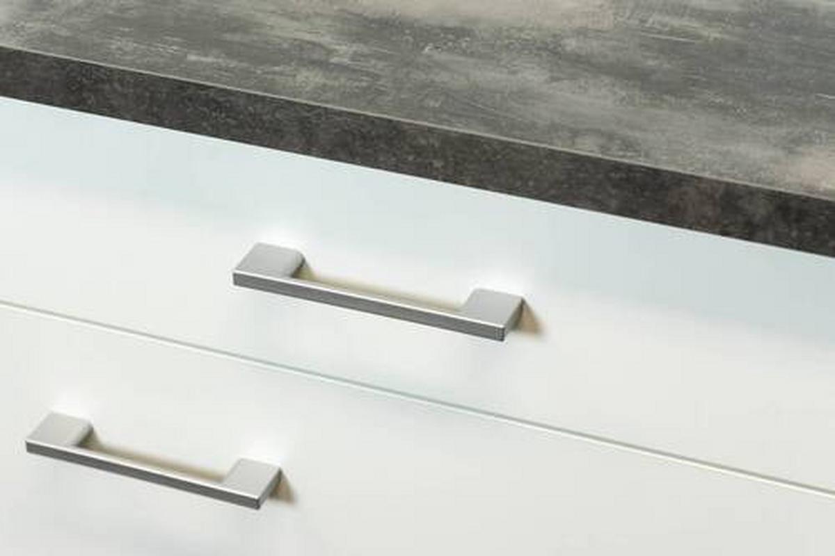 Kuhinjska Spodnja Omarica Lucca, Bela, Rjava - bela/barve aluminija, Konvencionalno, umetna masa/leseni material (100/85/57cm) - FlexWell