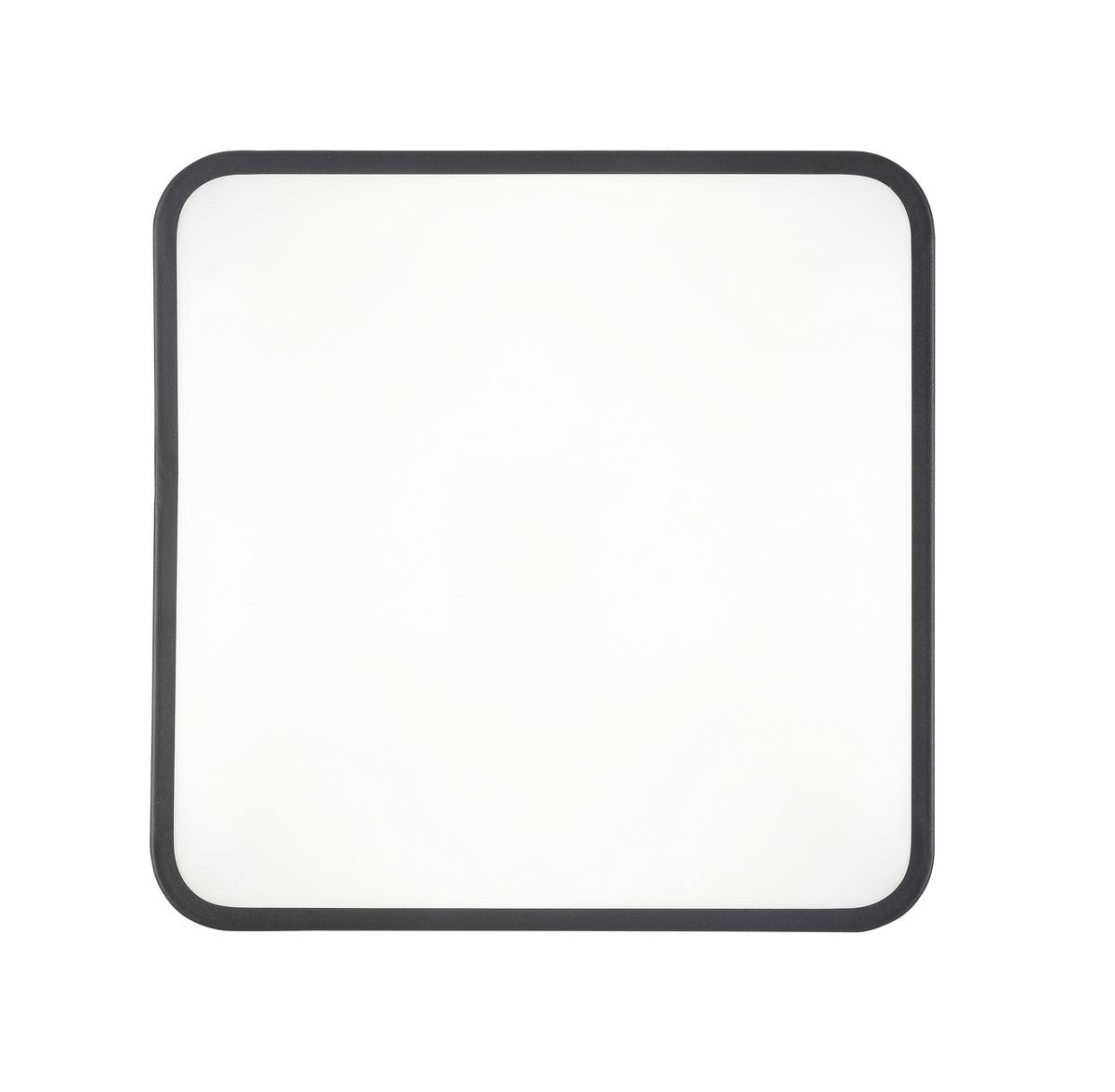 Plafonieră cu Led SHIRLEY1 - negru, Konventionell, plastic/metal (33.5/33.5cm) - Modern Living