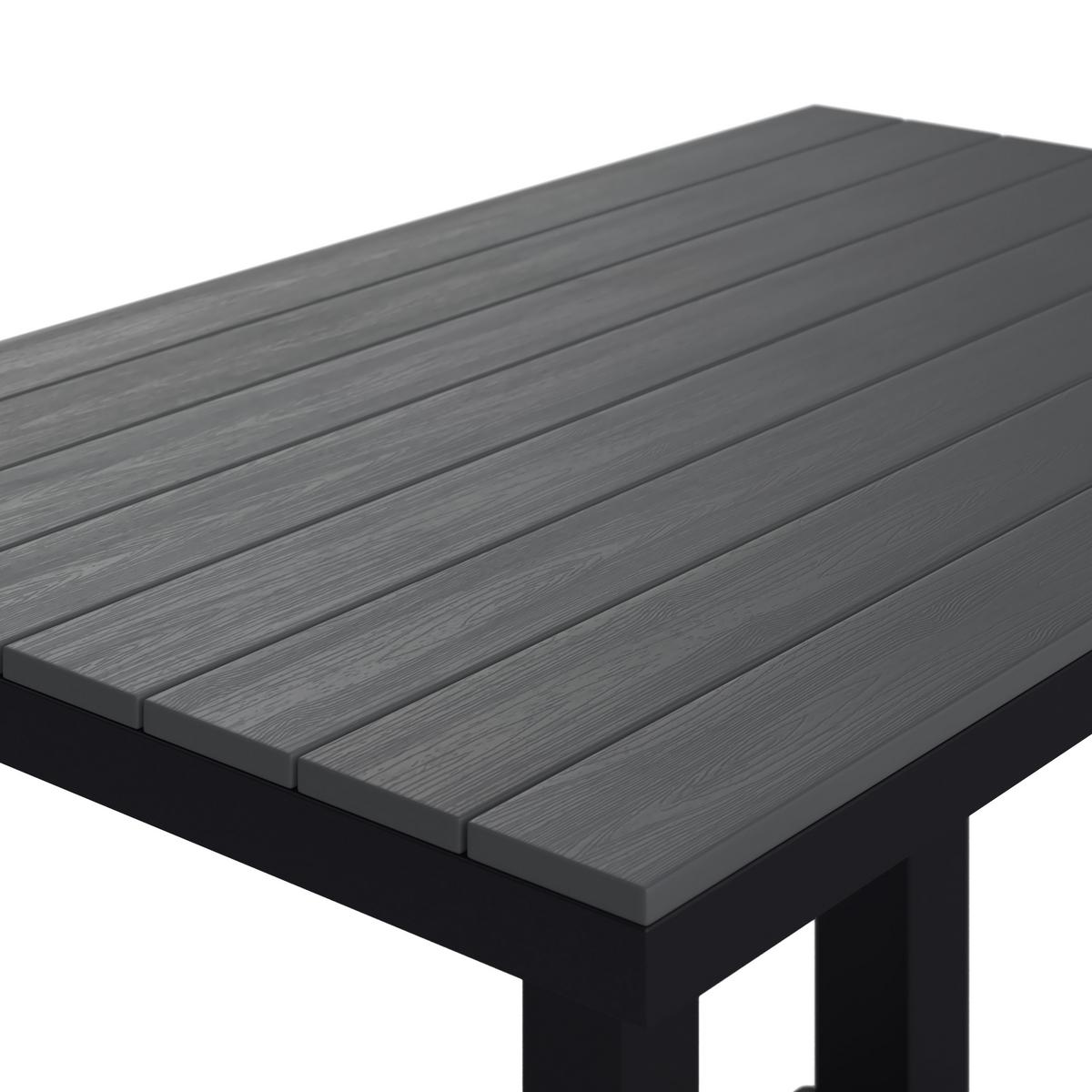 Dining-Loungeset Pergolina Grau Metall/Outdoorstoff - Dunkelgrau/Hellgrau, MODERN, Kunststoff/Textil (194/245cm) - Bessagi Garden