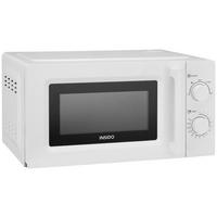 Mikrowelle Mikro Weiß - Weiß, Basics, Glas/Kunststoff (44,4/32/24cm) - Insido