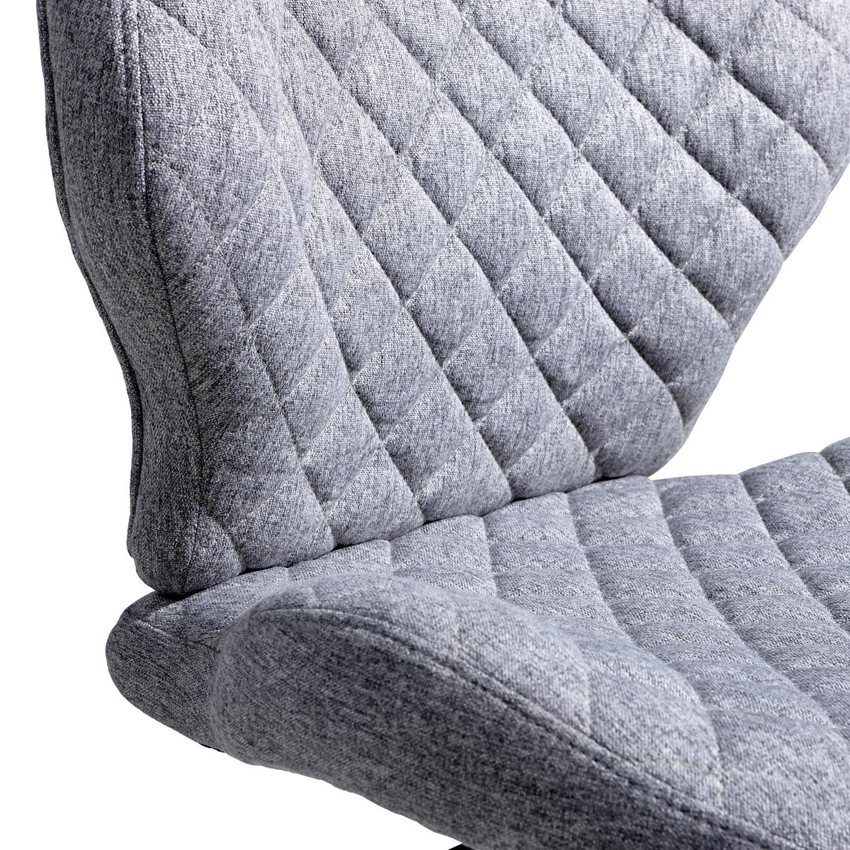 KRZESŁO OBROTOWE MIA - jasnoszary/czarny, Modern, tworzywo sztuczne/metal (51/90-98/51cm) - Carryhome