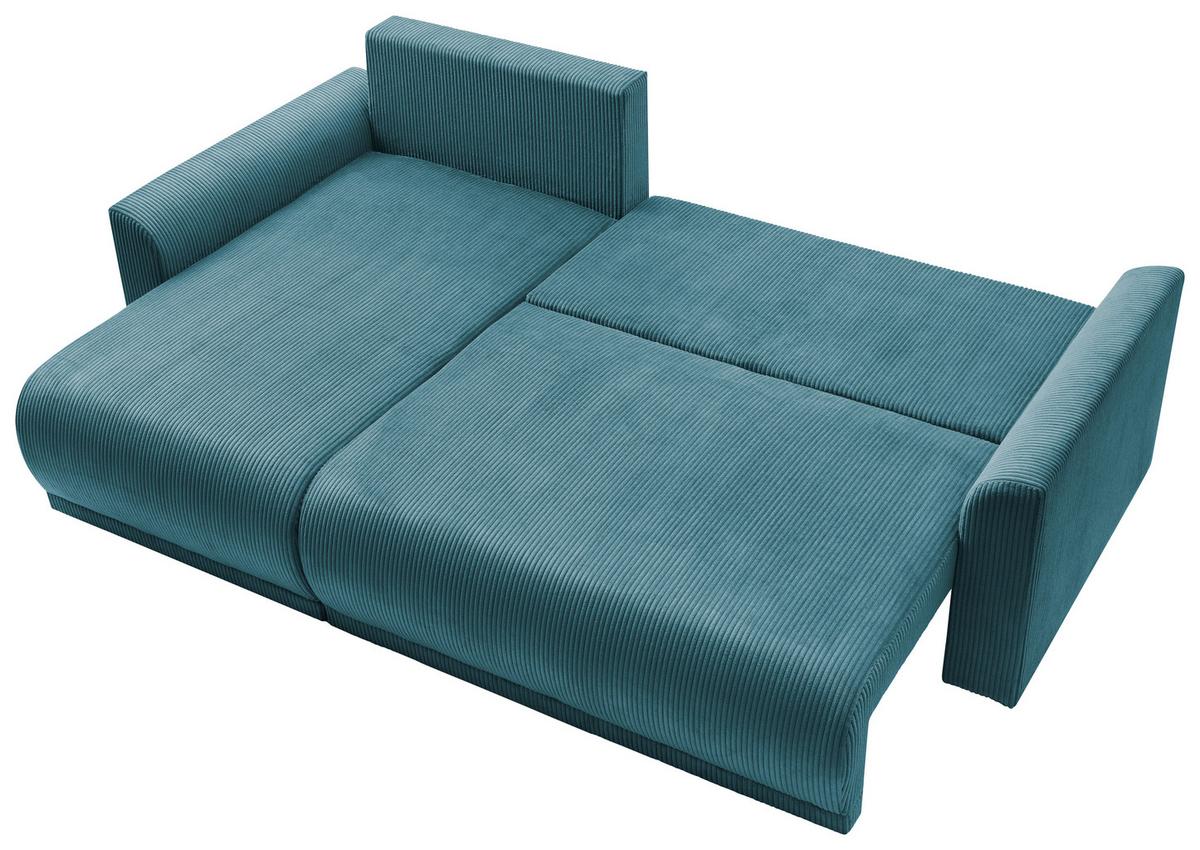 Kutna Garnitura Kim - tirkizna, Moderno, drvo (233/146cm) - Modern Living