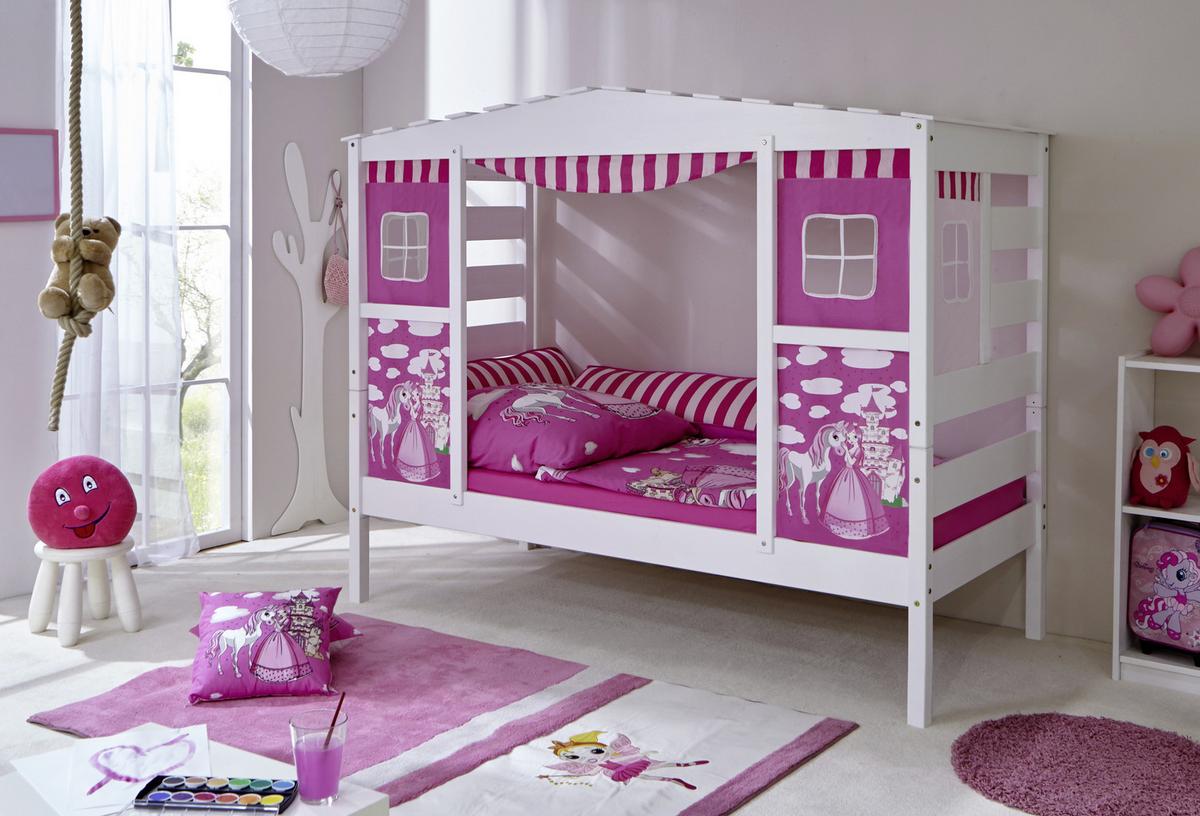 Igralna Postelja Lio, 90x200, Roza - pink, Moderno, les (90/200cm) - MID.YOU