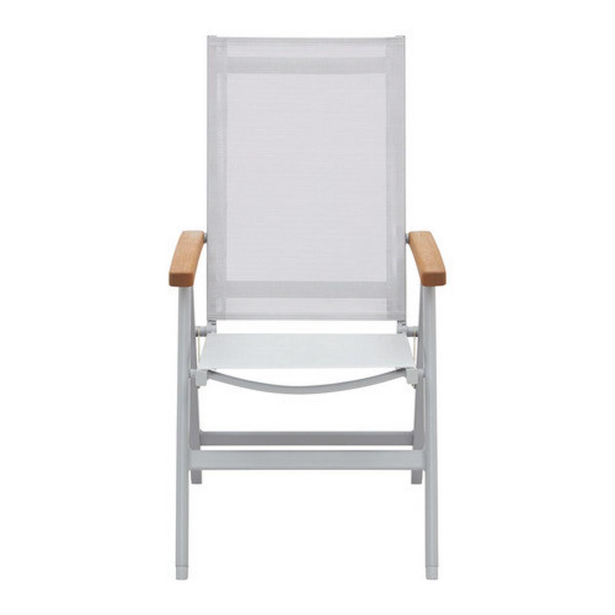 Gartensessel Barcelona 3 Grau - Grau/Teakfarben, Modern, Holz/Kunststoff (65,5/105,8/56,4cm) - Mömax