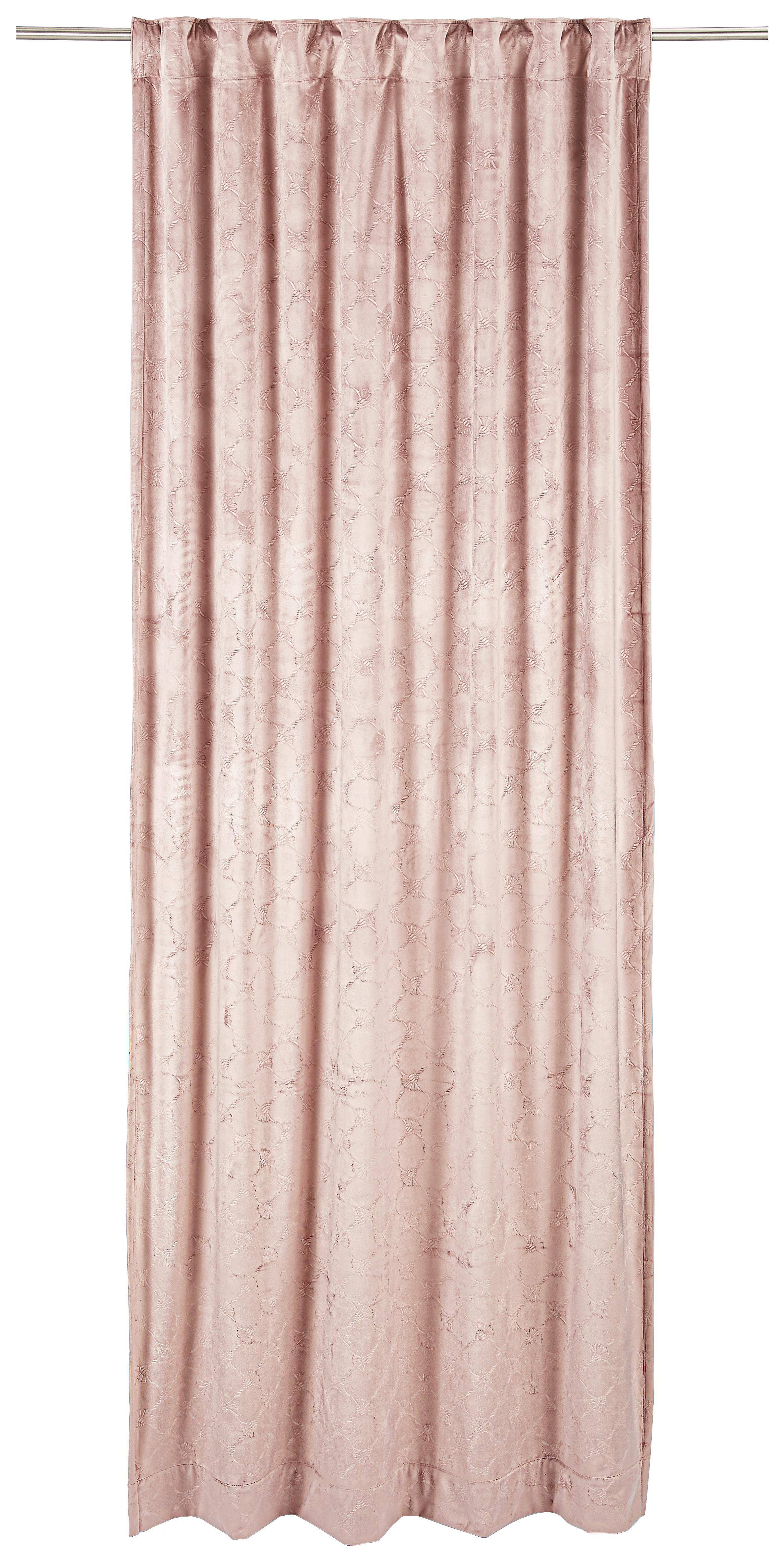 ZASŁONA GOTOWA J-IMPRESS JOOP! - brudny róż, Design, tkanina (130/250cm) - Joop!