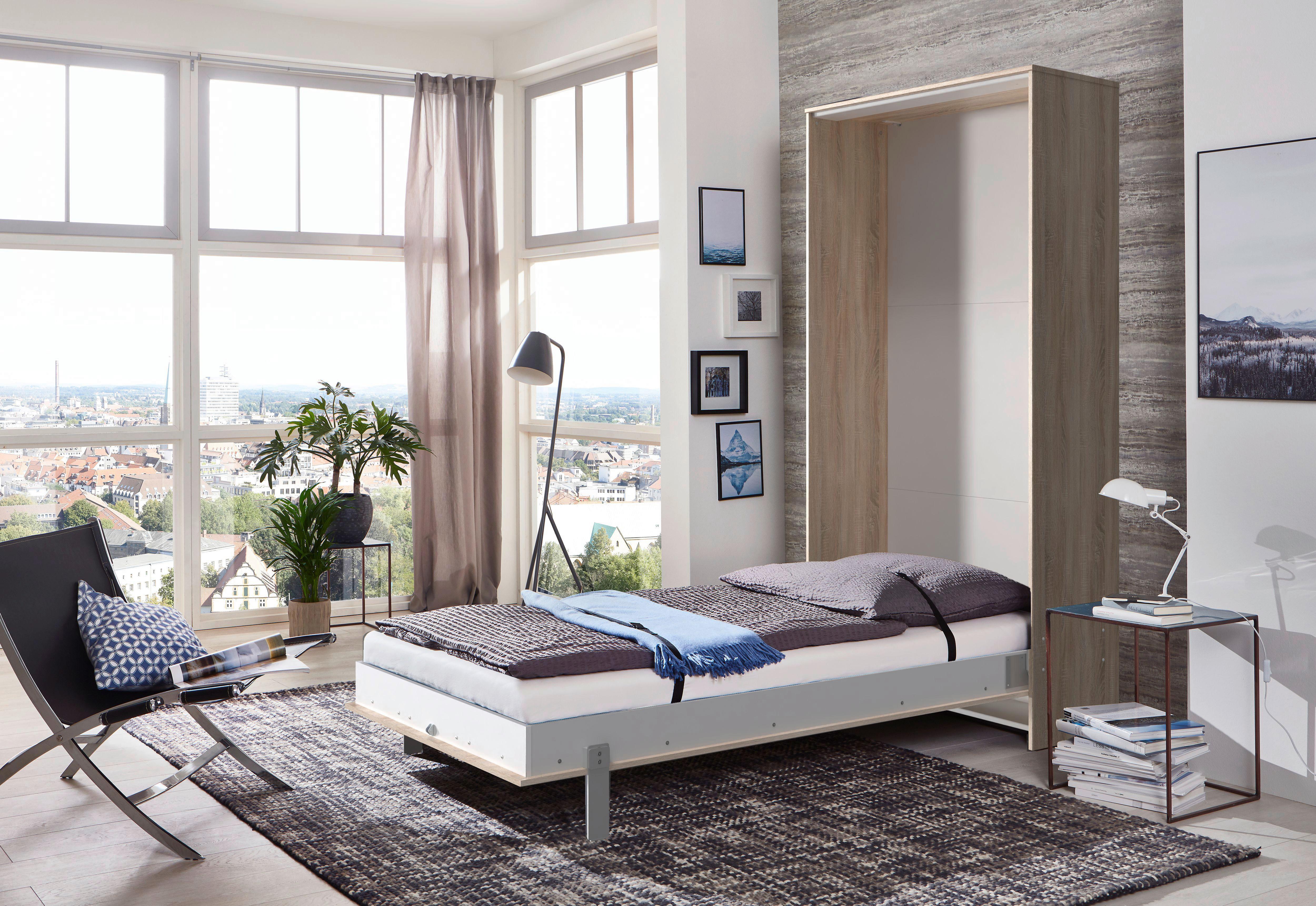 Klappbett Juist ca. 140x200 cm Eiche - Eichefarben, KONVENTIONELL, Holz/Holzwerkstoff (140/200cm) - MID.YOU