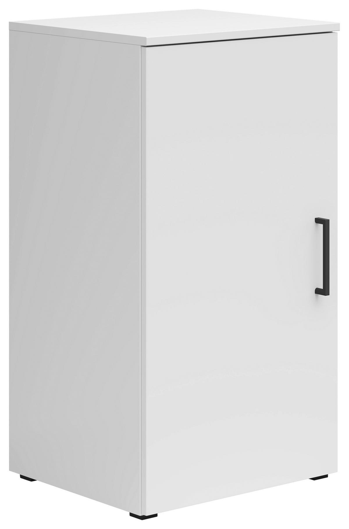 Komoda Multi - bijela/crna, Moderno, drvni materijal/plastika (45/83/40cm) - Modern Living