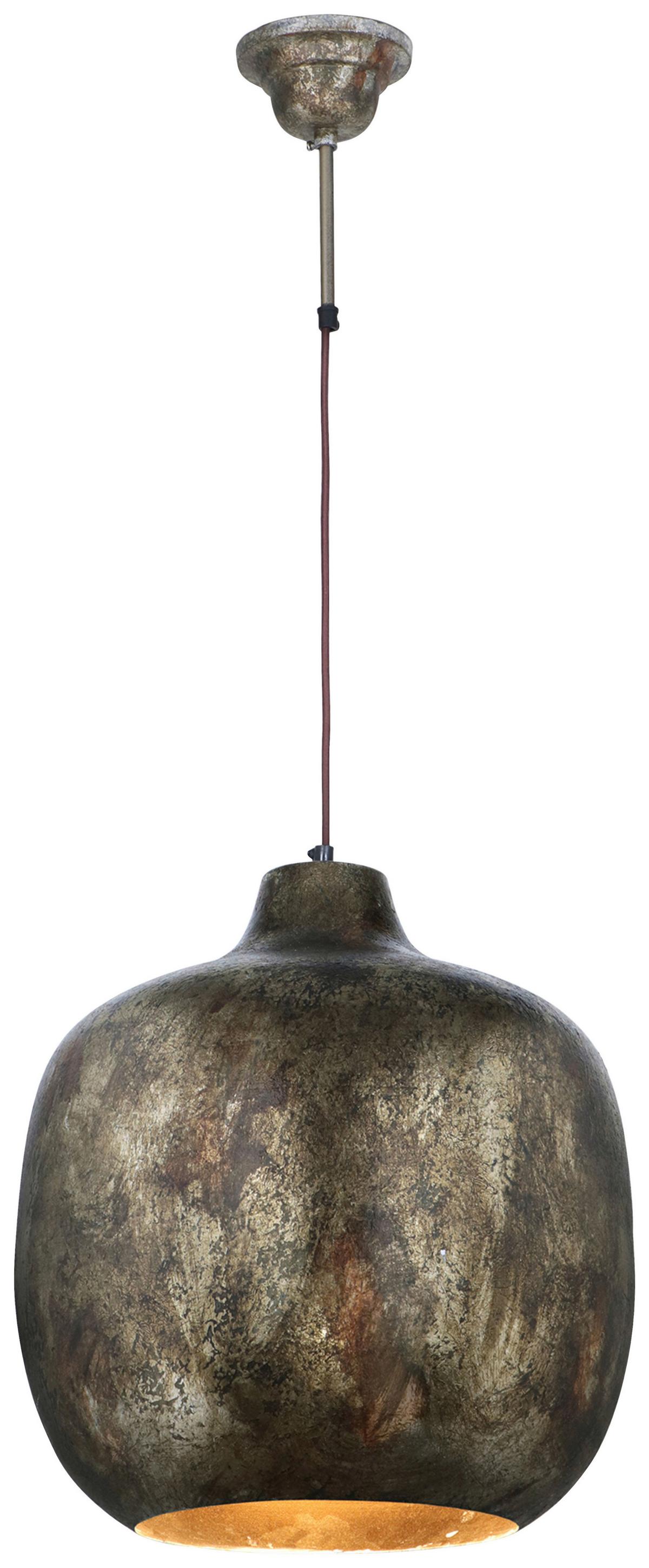 Hängeleuchte Sawyer 125 Gold - Goldfarben, Basics, Metall (40,5/40,5/43cm) - Kayoom