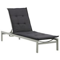 Liegenauflage Cushion ca. 60x193 cm Dunkelgrau - Dunkelgrau, KONVENTIONELL, Textil (60/5.5/193cm) - Gardenson