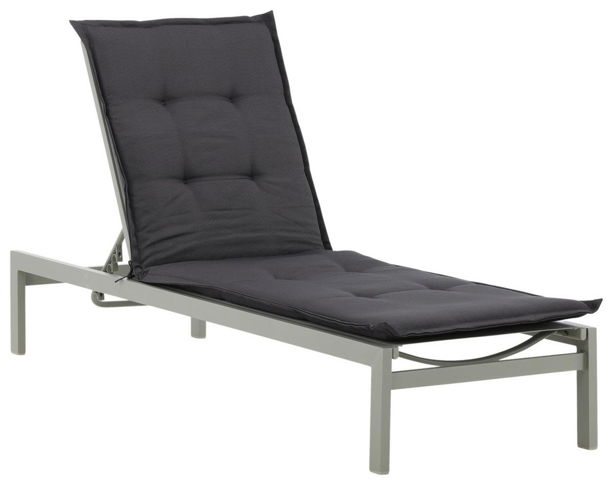Liegenauflage Cushion ca. 60x193 cm Dunkelgrau - Dunkelgrau, KONVENTIONELL, Textil (60/5.5/193cm) - Gardenson