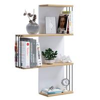 Wandboard Dolira - Weiss/Eichefarben, Design, Holzwerkstoff (68/98/19cm) - Livetastic