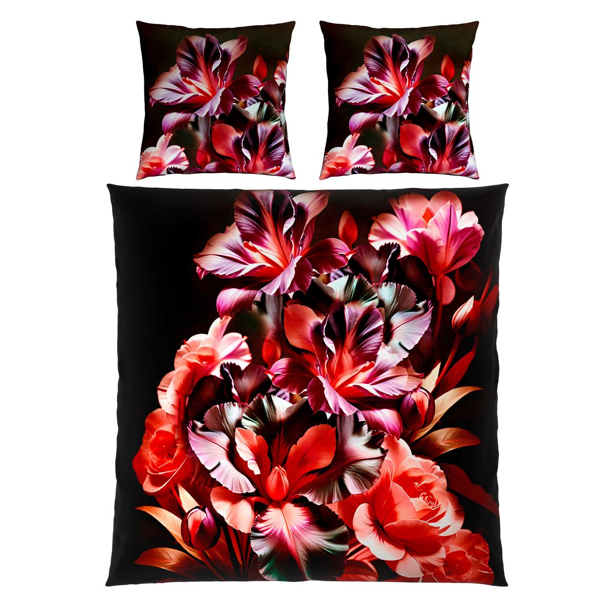 POŚCIEL DWUSTRONNA ROCHELLE - liliowy, tkanina (200/200cm) - Novel