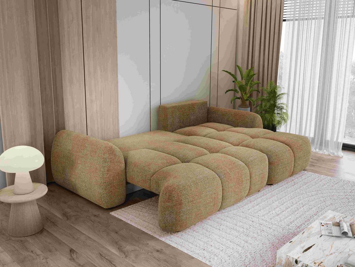 Kutna Garnitura Wind - narančasta/crna, Moderno, tekstil/plastika (273/68-82/183cm) - Premium Living