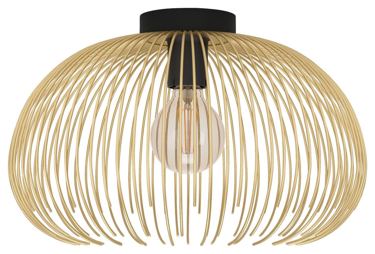 LAMPA SUFITOWA 900165* VENEZUELA - czarny/kolor złoty, Design, metal (38,5/25cm) - Eglo