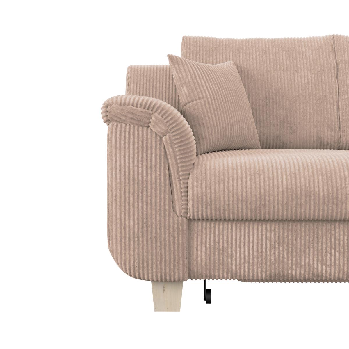 Colţar ALEX - bej, Modern, textil (246/88cm) - Modern Living