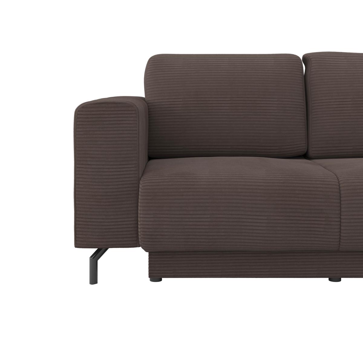 Colțar VENI - maro, Modern, textil (272/210cm) - Modern Living
