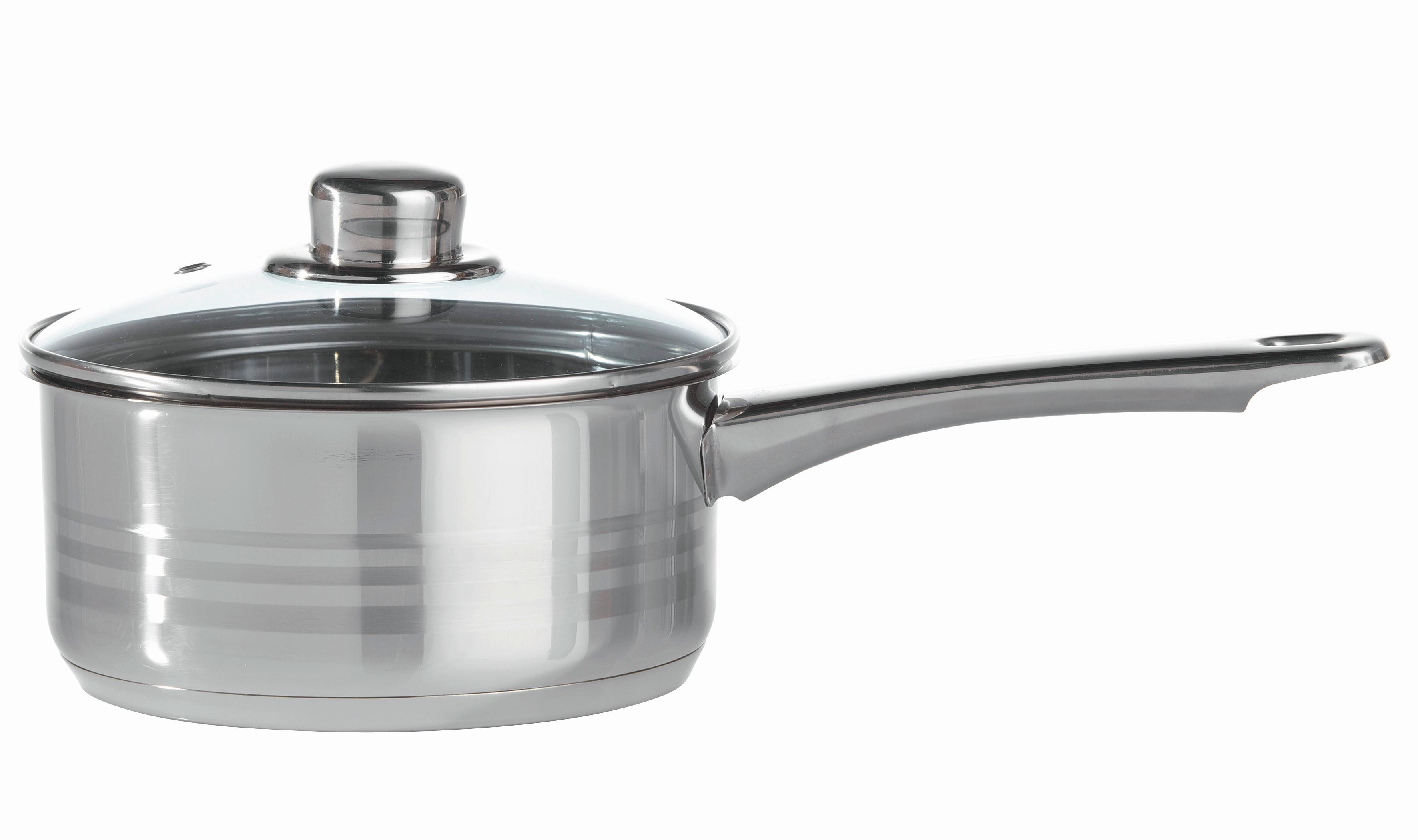 Posoda Paula - barve nerjavečega jekla/prozorno, Konvencionalno, kovina/steklo (16/7,5cm) - Mömax