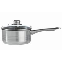 Kasserolle Paula ca. 1,3 Liter - Klar/Edelstahlfarben, KONVENTIONELL, Glas/Metall (16/7,5cm) - Mömax