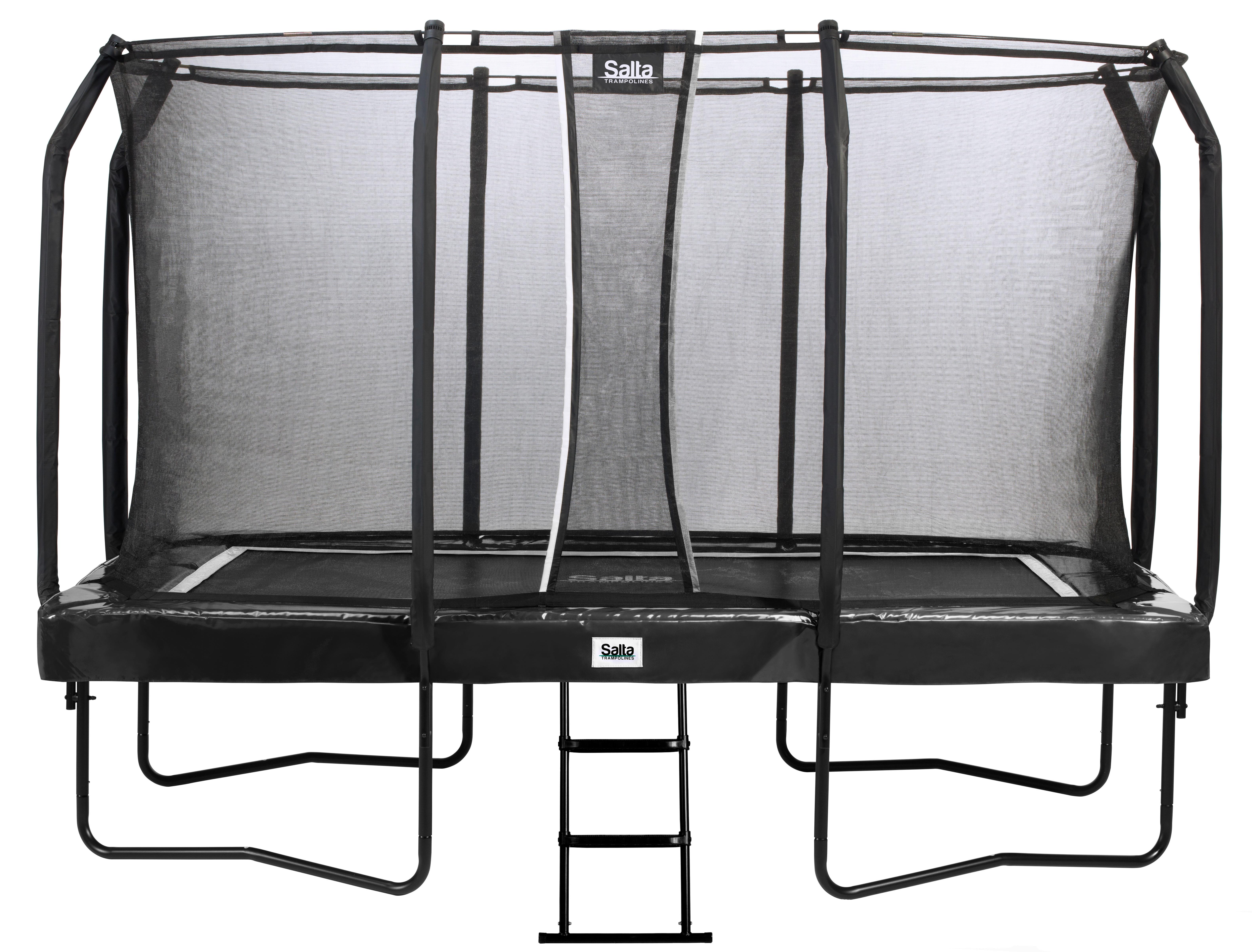 Trampolin Salta First ca. 214x366cm - Schwarz, KONVENTIONELL, Metall (214/366cm) - Salta