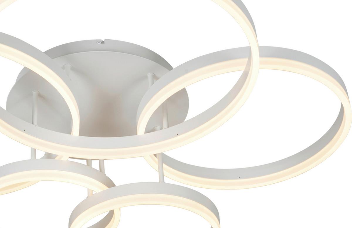 LAMPA SUFITOWA LED 9055-508 RAVELLO - biały, Design, tworzywo sztuczne/metal (105/86/22,5cm)