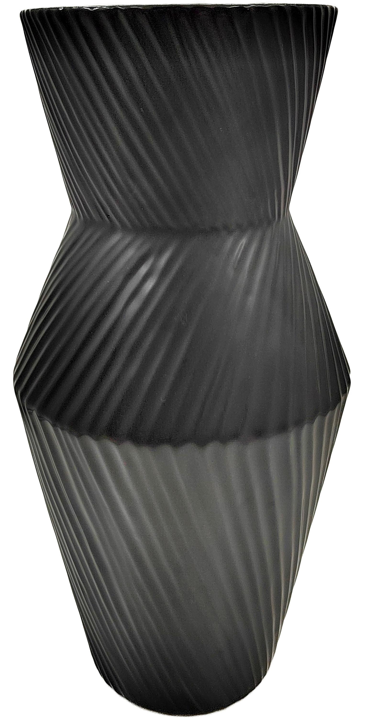 Vază cca. 19x40 cm Uma - negru, Modern, ceramică (19,5/40cm) - Mömax