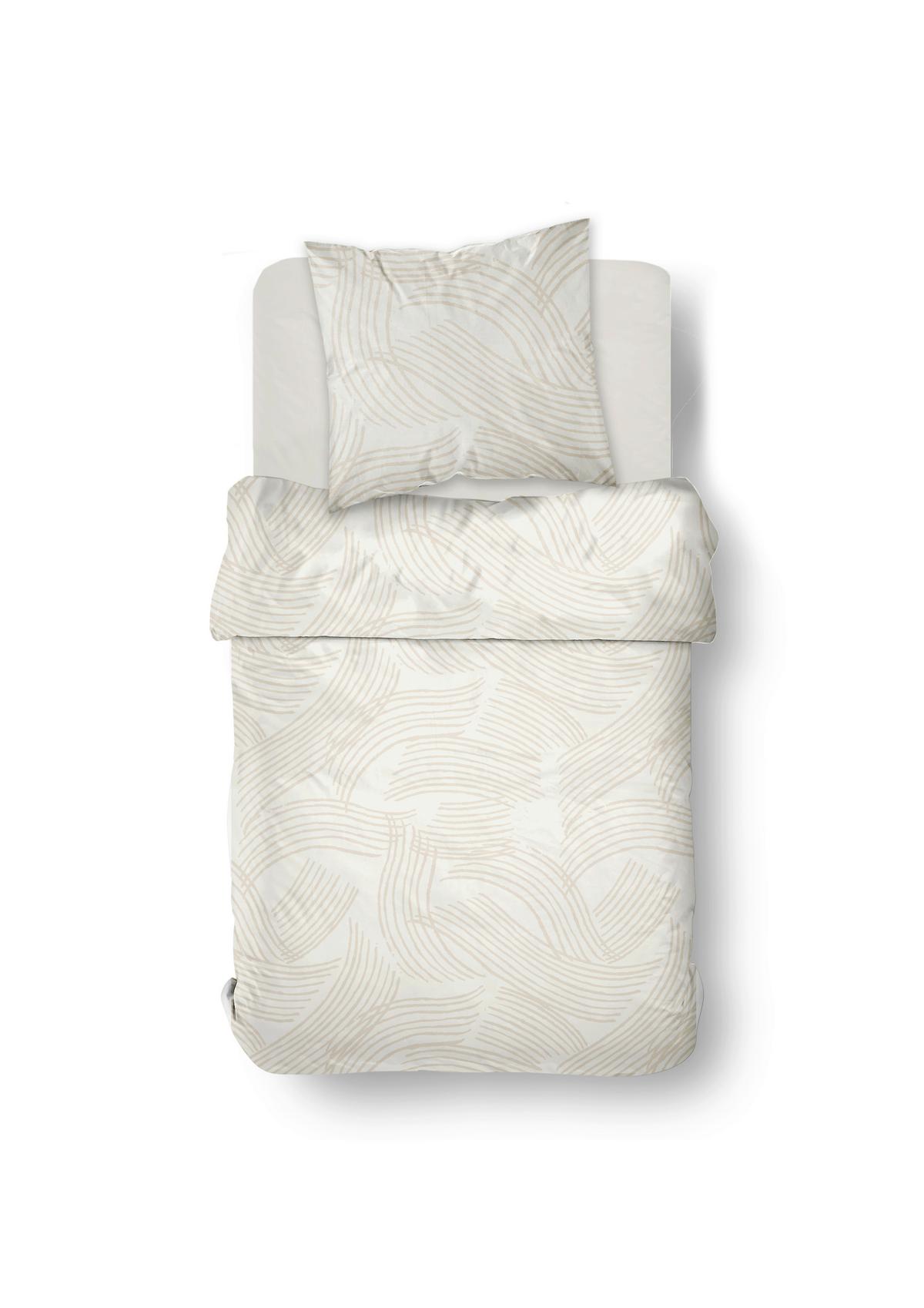 Lenjerie de pat Ranforce cca. 140x200/50x70 cm - bej, Modern, textil (140/200cm)
