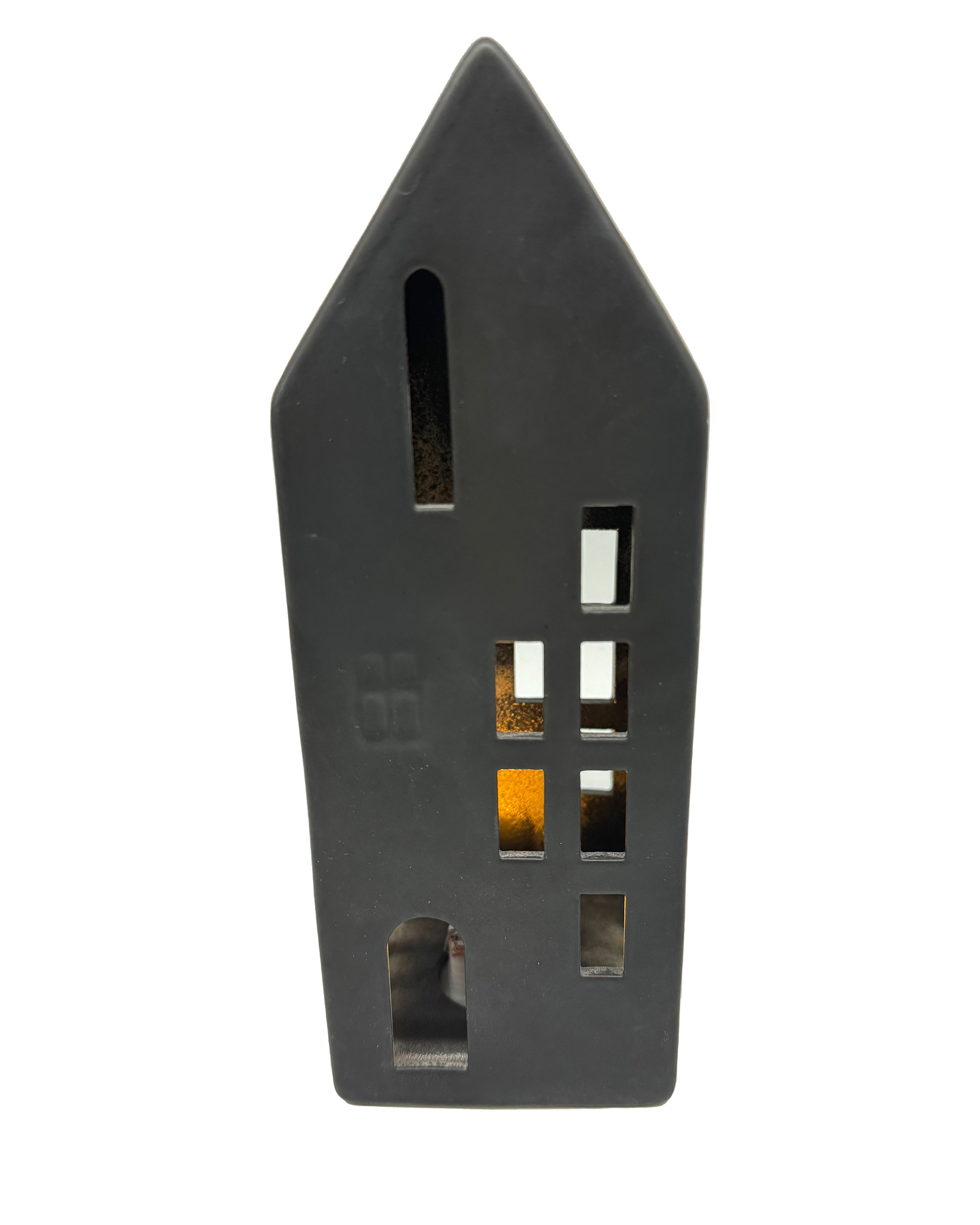 DEKOHAUS LUNA - Schwarz, Konventionell, Keramik (7,8/20,7/7,8cm) - Mömax