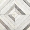 Teppich Raffiah Aus Leder ca. 140x200 cm - Grau, Leder (140/200cm) - Premium Living